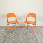 Flash Furniture 2-HF3-ORANGE-GG