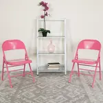 Flash Furniture 2-HF3-PINK-GG