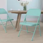 Flash Furniture 2-HF3-TEAL-GG
