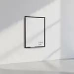 Flash Furniture HGWA-WHITE-24X36-BLK-GG