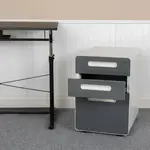 Flash Furniture HZ-AP535-02-DGY-WH-GG