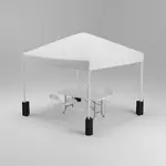 Flash Furniture JJ-GZ10PKG183Z-4LEL3-WHWH-GG