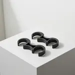 Flash Furniture LE-3-W-BK-GANG-GG