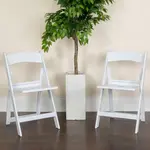 Flash Furniture 2-LE-L-1-WH-SLAT-GG