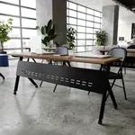 Flash Furniture MT-M7224-Y-LEG-WLNBLK-GG