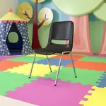 Flash Furniture RUT-18-BK-CHR-GG