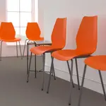 Flash Furniture RUT-288-ORANGE-GG