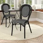 Flash Furniture SDA-AD642002S-BKWH-BK-GG