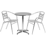 Flash Furniture TLH-ALUM-24RD-017BCHR2-GG