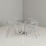 Flash Furniture TLH-ALUM-24RD-017BCHR4-GG