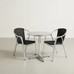 Flash Furniture TLH-ALUM-24RD-020BKCHR2-GG