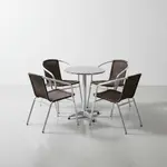 Flash Furniture TLH-ALUM-24RD-020CHR4-GG