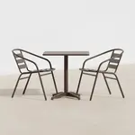 Flash Furniture TLH-ALUM-24SQ-017BZ2-GG