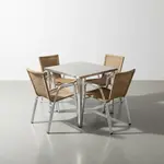 Flash Furniture TLH-ALUM-24SQ-020BGECHR4-GG