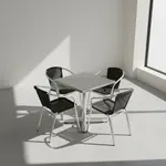 Flash Furniture TLH-ALUM-24SQ-020BKCHR4-GG