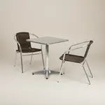 Flash Furniture TLH-ALUM-24SQ-020CHR2-GG