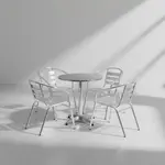 Flash Furniture TLH-ALUM-28RD-017BCHR4-GG