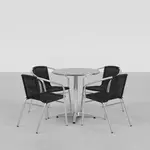 Flash Furniture TLH-ALUM-28RD-020BKCHR4-GG