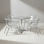 Flash Furniture TLH-ALUM-28SQ-017BCHR4-GG