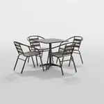 Flash Furniture TLH-ALUM-28SQ-017BZ4-GG