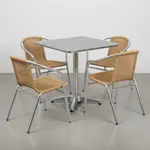 Flash Furniture TLH-ALUM-28SQ-020BGECHR4-GG