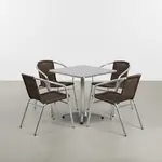 Flash Furniture TLH-ALUM-28SQ-020CHR4-GG