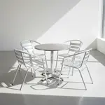 Flash Furniture TLH-ALUM-32RD-017BCHR4-GG