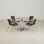 Flash Furniture TLH-ALUM-32RD-020CHR4-GG