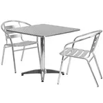 Flash Furniture TLH-ALUM-32SQ-017BCHR2-GG