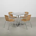 Flash Furniture TLH-ALUM-32SQ-020BGECHR4-GG