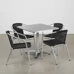 Flash Furniture TLH-ALUM-32SQ-020BKCHR4-GG