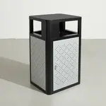 Flash Furniture UB-OTB-67W-BLK-SLV-GG