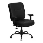 Flash Furniture WL-735SYG-BK-LEA-A-GG