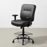 Flash Furniture WL-735SYG-BK-LEA-AD-GG