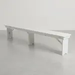 Flash Furniture XA-B-96X12-L-WH-GG
