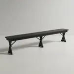 Flash Furniture XA-B-96X12-L-XLEGS-BW-GG