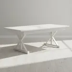 Flash Furniture XA-F-84X40-XLEGS-WH-GG