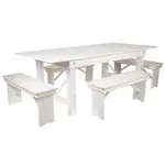 Flash Furniture XA-FARM-1-WH-GG