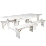 Flash Furniture XA-FARM-2-WH-GG