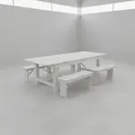 Flash Furniture XA-FARM-2-WH-GG