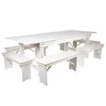 Flash Furniture XA-FARM-3-WH-GG