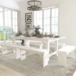 Flash Furniture XA-FARM-3-WH-GG