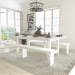 Flash Furniture XA-FARM-4-WH-GG