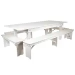Flash Furniture XA-FARM-5-WH-GG