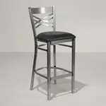 Flash Furniture XU-6F8B-CLR-BAR-BLKV-GG