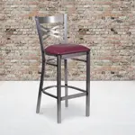Flash Furniture XU-6F8B-CLR-BAR-BURV-GG