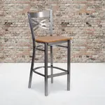 Flash Furniture XU-6F8B-CLR-BAR-NATW-GG