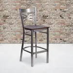 Flash Furniture XU-6F8B-CLR-BAR-WALW-GG