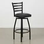 Flash Furniture XU-6F8B-LADSWVL-BLKV-GG