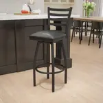 Flash Furniture XU-6F8B-LADSWVL-BLKV-GG